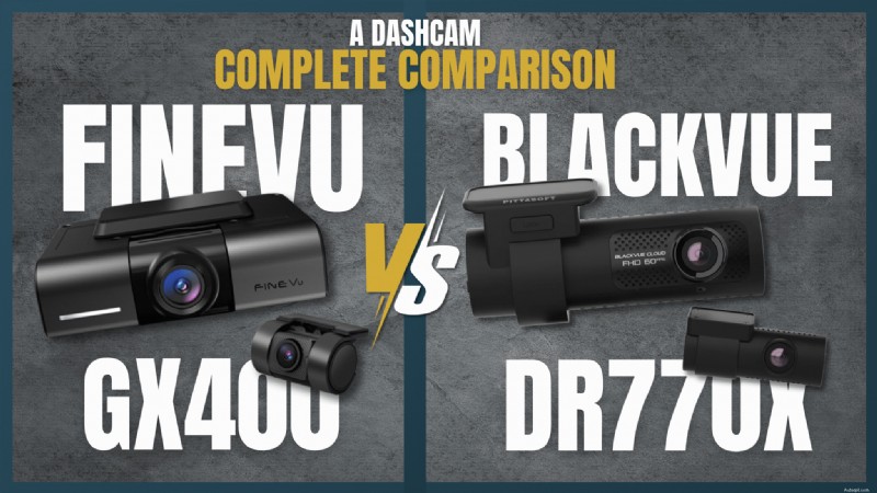 FineVu GX400 vs BlackVue DR590X Plus:Která Dash Cam poskytuje vynikající hodnotu? 