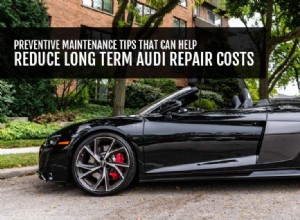 Preventivní údržba:Klíč ke snížení účtů za opravy Audi 