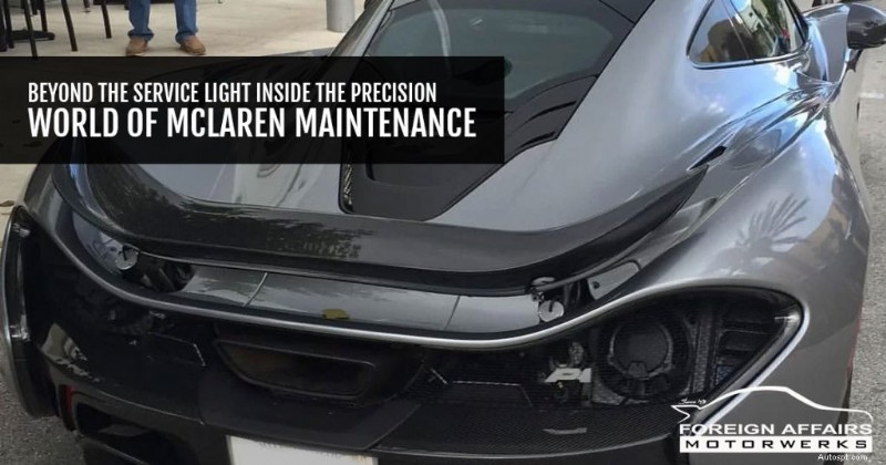 Údržba McLaren:Přesnost nad rámec servisní kontrolky 