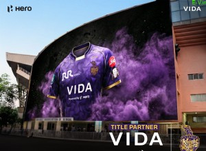 VIDA spolupracuje s Kalkata Knight Riders jako hlavní sponzor a dodává energii nové generaci 
