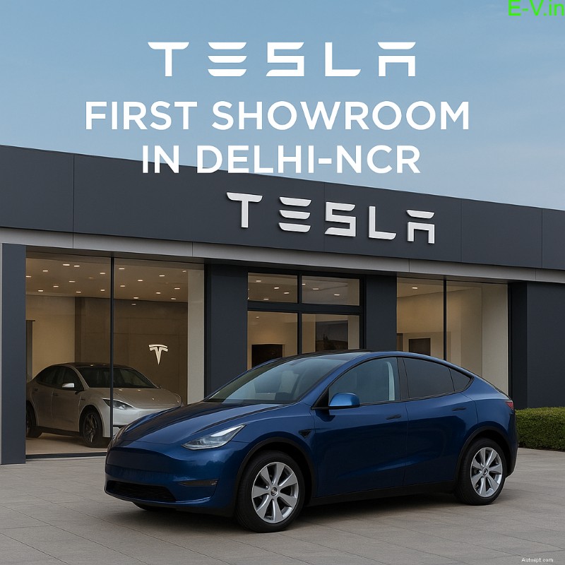 Tesla rozšiřuje svou stopu v Indii:Spouští první showroom Dillí‑NCR v Aerocity 