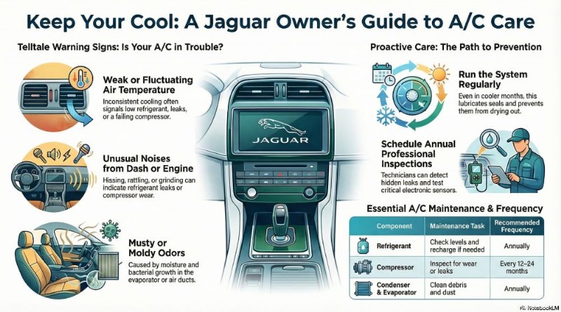 Prvotřídní servis klimatizace Jaguar v Dallasu a Planu – udržujte svou luxusní jízdu v pohodě 