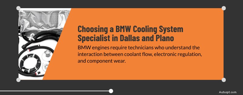 Odborný servis chladicího systému BMW v Dallas &Plano, TX 
