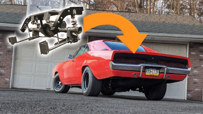 Transformace Dodge Charger z roku 1969:Úspěšná modernizace 4prvkového zadního odpružení Heidts 